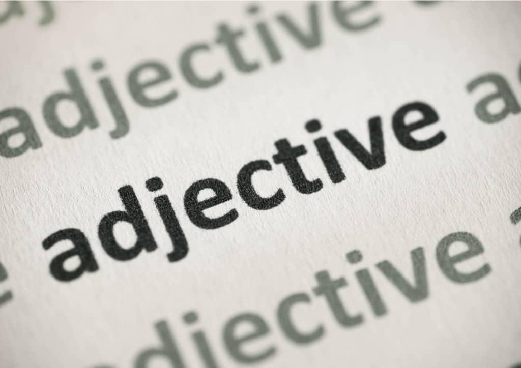 Adjectives in German and against them