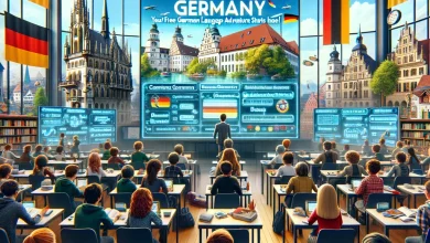 1 year german language course in germany free
